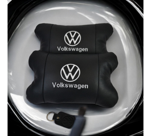 Подушка для голови в авто Volkswagen, Подушки для підголівників в машину, Дорожня подушка під голову KG-49