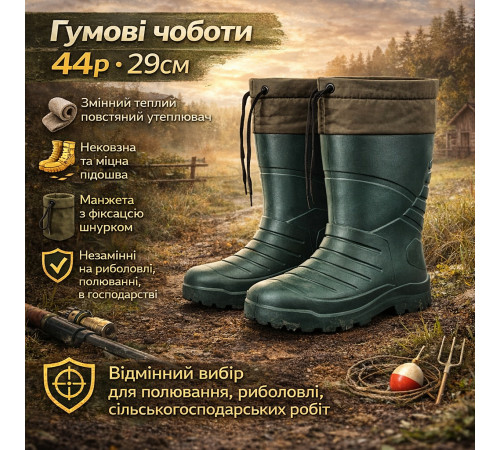 Резиновые сапоги для туризма, Походные резиновые сапоги для рыбалки BH-31