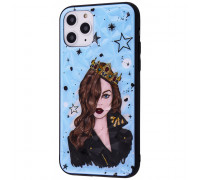 Чохол для Iphone 11 Pro королева. Колір блакитний GT-79