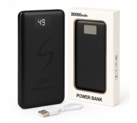 Повербанк з ліхтариком з дисплеєм Power Bank 30000 mAh UKC, Автономний зарядний пристрій повербанк JY-20