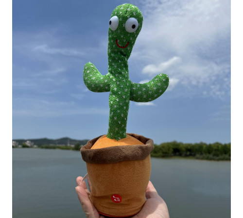 Музична гра танцюючий кактус, яктус, Повторюшка dancing cactus, Танцюючий кактус повторюючий звуки RS-53 за 331 грн
