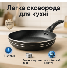 Универсальная сковородка для готовки, Удобная сковорода для индукционной плиты, Сковородки без масла CO-40