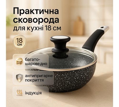 Сковорода для приготування на пару UNIQUE, Сковорода без рослинної олії, Довговічні сковорідки WX-98