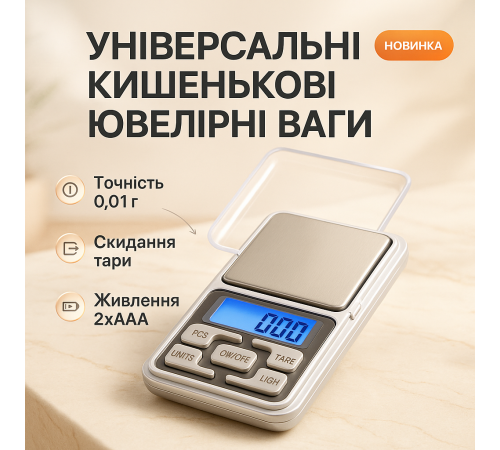 Ваги на золото, Ваги електронні ювелірні високоточні побутові високої точності MV-45