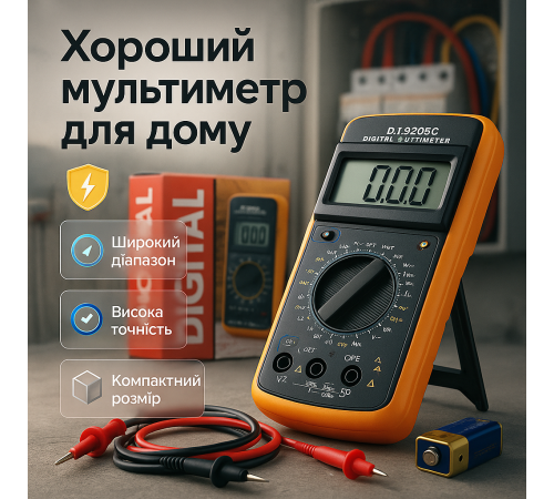 Мультиметри для роботи Digital DT-9208A, Мультиметр для електротехніки Тестер електрика SA-49