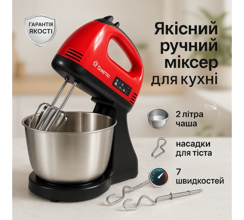 Миксер для кремов и муссов, Миксер с подставкой для стационарного использования, Миксеры с чашей RD-37