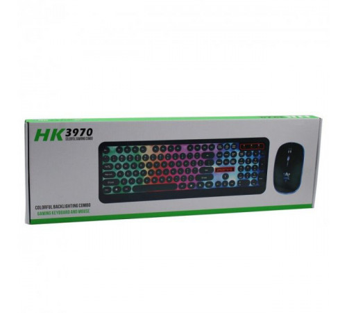 Комплект провідна клавіатура та мишка з LED підсвічуванням UKC HK-3970 EN-90 за 666 грн
