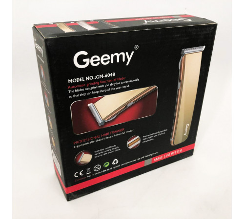 Подстригательная машинка GEMEI GM-6048, Электрическая машинка с насадкой для бороды CK-61