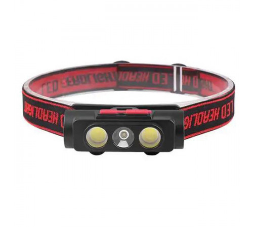 Налобный фонарь для точных работ PLD-2119B-XPE+2COB(white+red), Фонарь для походов на лоб DA-35