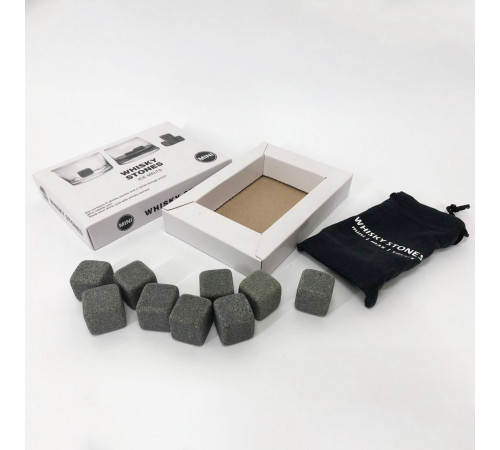 Камни для виски Whiskey Stones из стеатита (9шт) ZO-22
