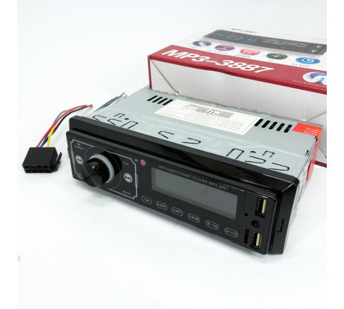 Автомагнитофон для авто MP3 3887 ISO 1DIN, Автомагнитола 1 диновая, Магнитола автомобиль aux ZQ-47