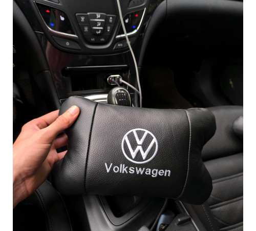 Подушка для голови в авто Volkswagen, Подушки для підголівників в машину, Дорожня подушка під голову KG-49