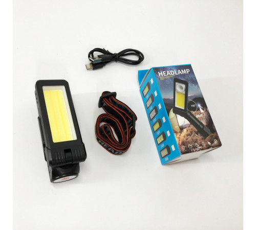 Фонарь налобный мощный 2 в 1 5305-COB(WHITE+YELLOW), Фонарь на голову диодный, Фонарик налобник SN-14