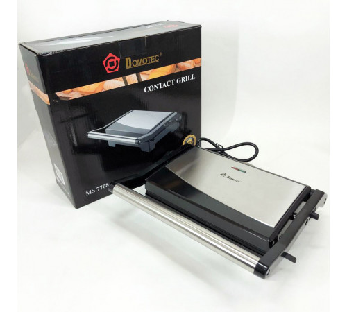 Барбекю электрический для стейков и мяса Domotec MS-7708 1000 W, Гриль для приготовления шашлыков YQ-42