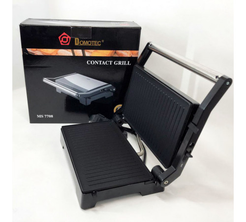 Барбекю электрический для стейков и мяса Domotec MS-7708 1000 W, Гриль для приготовления шашлыков YQ-42