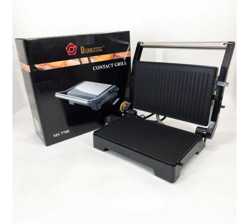 Барбекю электрический для стейков и мяса Domotec MS-7708 1000 W, Гриль для приготовления шашлыков YQ-42