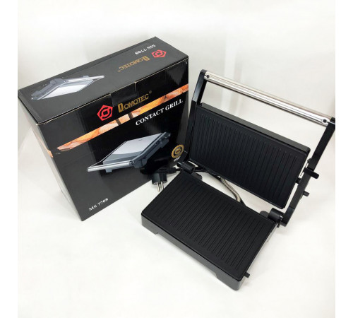 Барбекю электрический для стейков и мяса Domotec MS-7708 1000 W, Гриль для приготовления шашлыков YQ-42