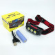 Налобный фонарь для точных работ PLD-2119B-XPE+2COB(white+red), Фонарь для походов на лоб DA-35