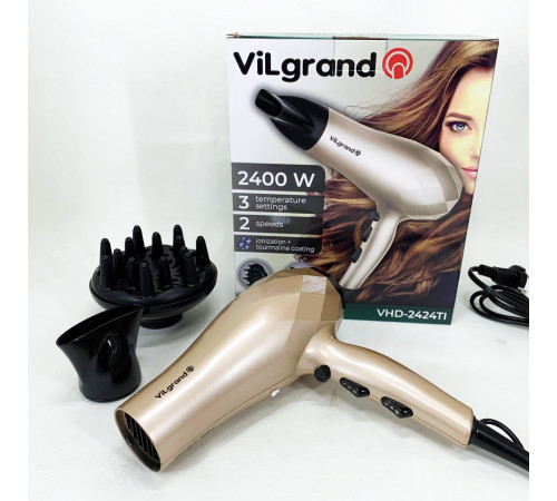 Фен для разных типов волос VILGRAND, Мощный фен для быстрой сушки Хороший волос WV-48