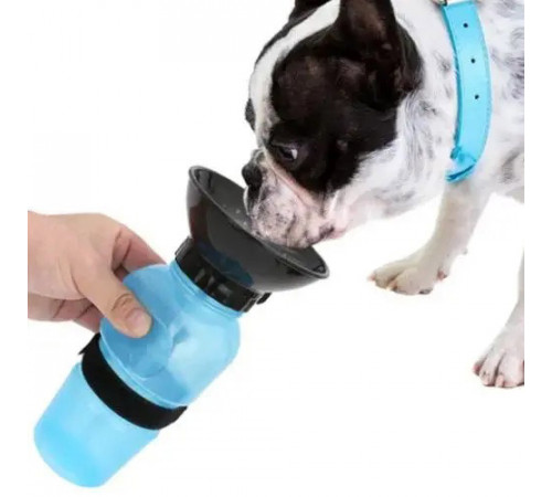Поилка для собак дорожная переносная Aqua Dog 537 мл портативная бутылка для крупных и мелких собак FS-97 JB-49