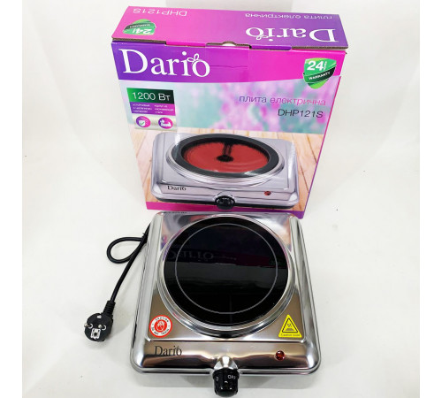 Электрическа настольная плита DARIO DHP121S 1200 Вт, Электро электроплиты, Электрическая плитка на стол KL-78