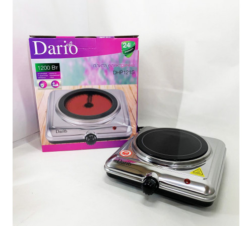 Электрическа настольная плита DARIO DHP121S 1200 Вт, Электро электроплиты, Электрическая плитка на стол KL-78