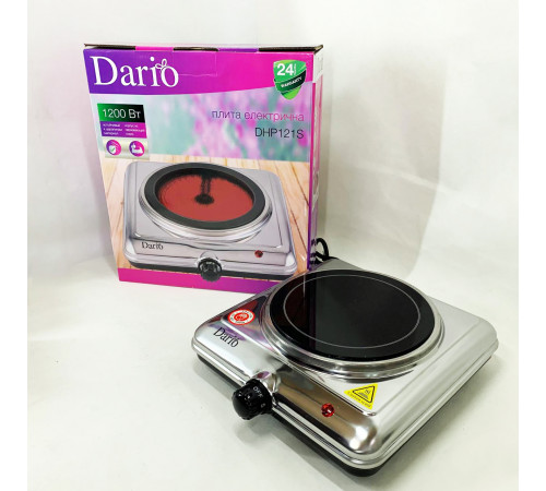 Электрическа настольная плита DARIO DHP121S 1200 Вт, Электро электроплиты, Электрическая плитка на стол KL-78