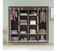 Удобный тканевый шкаф для дома 170*45*170см Storage Rack, Портативный тканевый шкаф органайзер NH-49