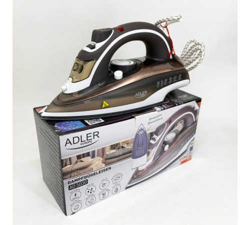 Утюг для глажки деских вещей ADLER AD 5030 3000Вт, Утюг керамический антипригарный MV-72