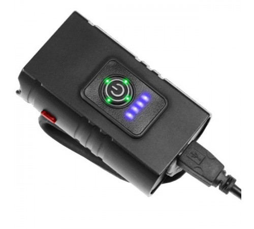 Фонарь для переднего колеса велосипеда BK-02Pro-2XPE, Велофонарь с аккумулятором и зарядным устройством ED-50