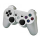 Бездротовий ігровий геймпад Doubleshock PS3/PC акумуляторний джойстик з функцією вібрації. Колір: білий GF-80 за 510 грн
