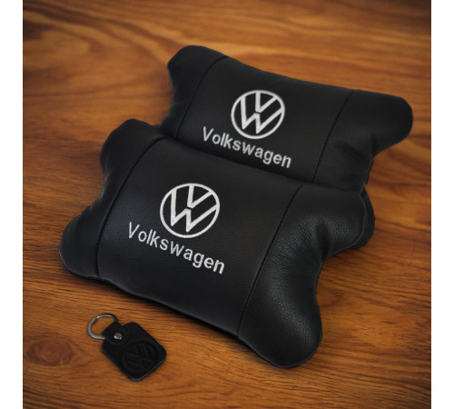 Подушка для голови в авто Volkswagen, Подушки для підголівників в машину, Дорожня подушка під голову KG-49