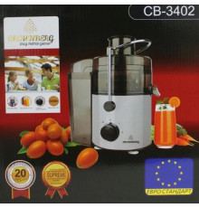 Соковитискач Crownberg CB-3402 електричний відцентровий для обробки цілих фруктів 600Вт FP-81