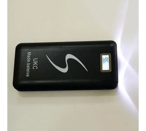 Повербанк з ліхтариком з дисплеєм Power Bank 30000 mAh UKC, Автономний зарядний пристрій повербанк JY-20