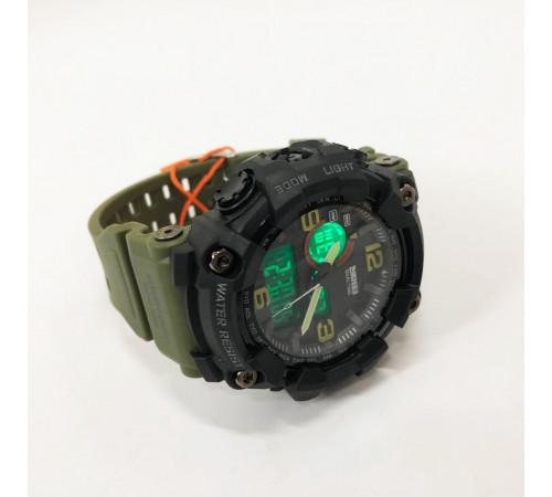 Годинник для військової та тактичної діяльності SKMEI 1520AG ARMY GREEN, Годинник армійський оригінал QE-39