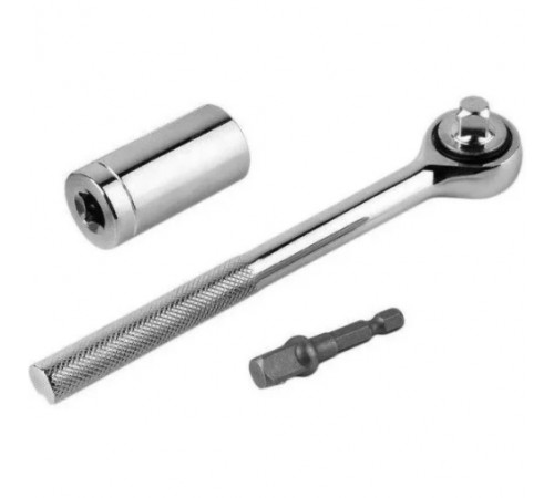 Трещотка с универсальной головкой Instantly Grips any Shape 7-19 мм PY-80