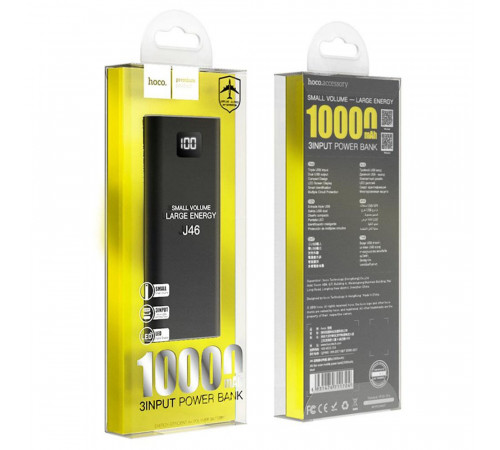 Мобильная зарядка павербанк Hoco Power Bank 10000mah J 46 NK-39