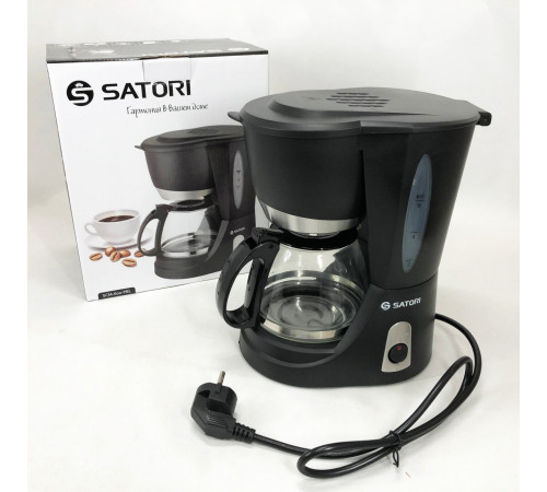 Кофеварка для дома и семьи Satori, Кофемашина домашняя, Маленькая кофемашина для дома, Кофейный аппарат PB-96