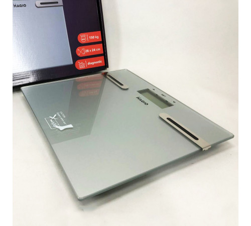 Электронные весы напольные, Напольные весы стеклянные для измерения массы тела MG-59