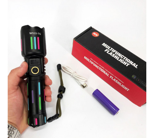 Оригинальный карманный фонарик W515-PM10-TG, Фонарь аккумуляторный светодиодный мощный YQ-54