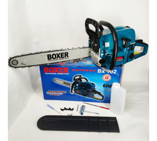 Бензопила Boxer BX-102 5,9 КВт З Двома Напрямними І Ланцюгами KW-86