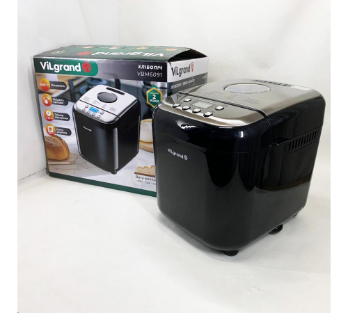Хлебопечка бытовая настольная ViLgrand VBM6091 600 Вт, 19 програм, Хлебопечки для дома NA-68