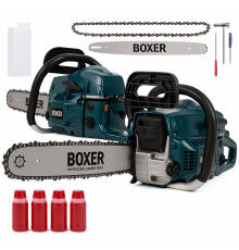 Бензопила Boxer BX-102 5,9 КВт З Двома Напрямними І Ланцюгами KW-86
