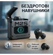 Наушники с длительным временем работы M25, Хорошие беспроводные бюджетные наушники DU-79