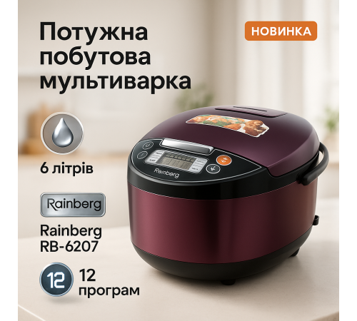 Скороварка пароварка мультиварка Rainberg, Мультиварка для домашнего использования MK-96