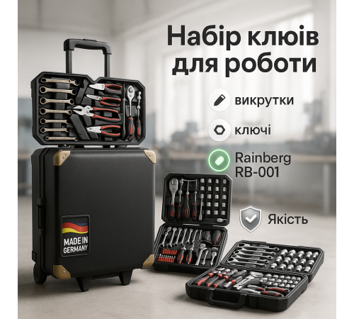 Універсальний набір інструменту для автомобіля та дому, Великий набір інструментів RW-70