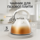Чайник стальной со свистком на плиту Edenberg EB-8865 3л, Чайник для воды на газ кухню 3 л NH-12
