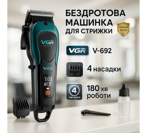 Аккумуляторный универсальный триммер для стрижки, Триммер для висков Електромашинка стрижки NL-32