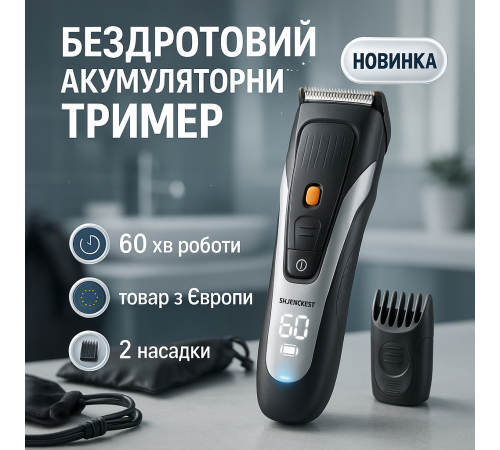 Машинка для стрижки на аккумляторная, Парикмахерские машинки профессиональные, Триммер беспроводной NW-53