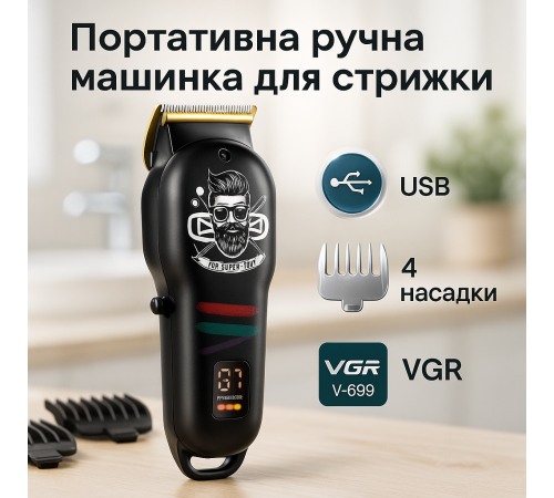 Многофункциональный триммер для стрижки волос и тела, Стильная машинка для стрижки UT-89